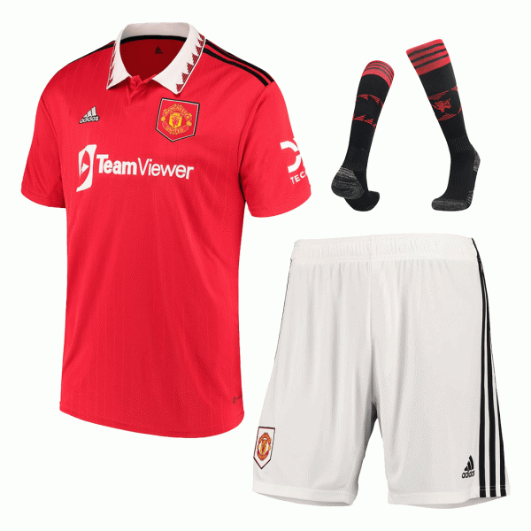 Manchester United Soccer Jersey Home Kit(Jersey+Shorts+Socks) Replica 2022/23